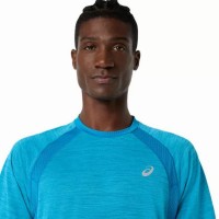 Camiseta Asics Road SS Top Azul Egeo