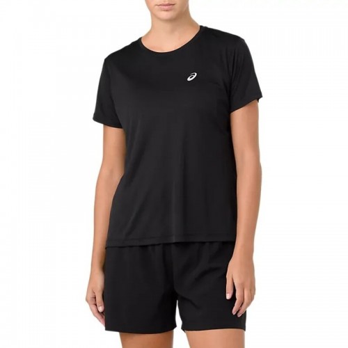 Camiseta Asics Silver Black para Mulheres Camiseta Asics Silver Black para Mulheres