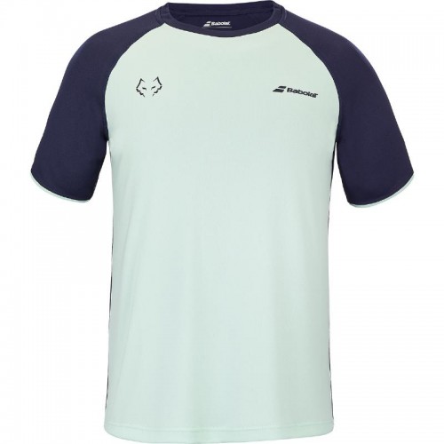 Camiseta Babolat Juan Lebron Verde Azul Camiseta Babolat Juan Lebron Verde Azul