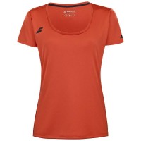 Camiseta Babolat Play Capsleeve Rojo Naranja Junior