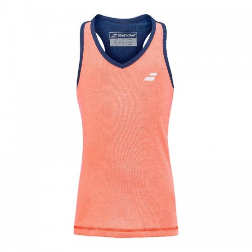 Babolat Play T-Shirt Laranja Azul Escuro Mulheres Babolat Play T-Shirt Laranja Azul Escuro Mulheres