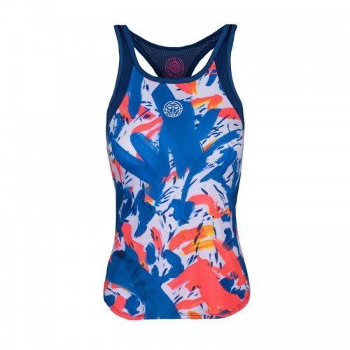 Camiseta Bidi Badu Aluna Azul Oscuro Rojo Neon Camiseta Bidi Badu Aluna Azul Oscuro Rojo Neon