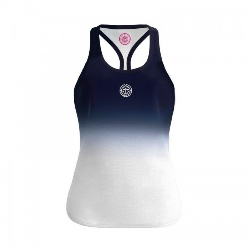 Camiseta Bidi Badu Crew Gradiant Azul Oscuro Blanco Mujer Camiseta Bidi Badu Crew Gradiant Azul Oscuro Blanco Mujer