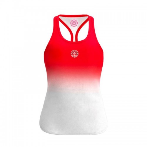 Camiseta Bidi Badu Crew Gradiant Rojo Blanco Mujer Camiseta Bidi Badu Crew Gradiant Rojo Blanco Mujer