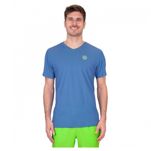 Camiseta Bidi Badu Tripulacão Avesso Azul Verde Neon Camiseta Bidi Badu Tripulacão Avesso Azul Verde Neon
