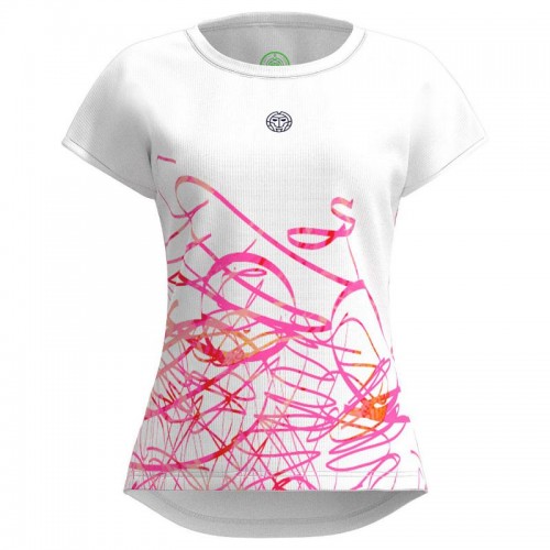 Camiseta Bidi Badu Decoration Capsleeve Blanco Mujer Camiseta Bidi Badu Decoration Capsleeve Blanco Mujer