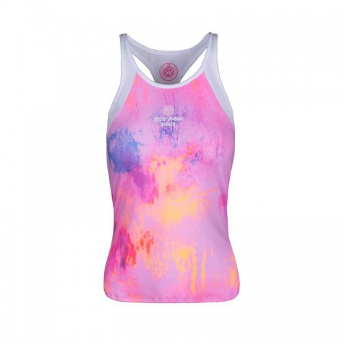Camiseta Bidi Badu Padel Aluna Rosa Branca Camiseta Bidi Badu Padel Aluna Rosa Branca