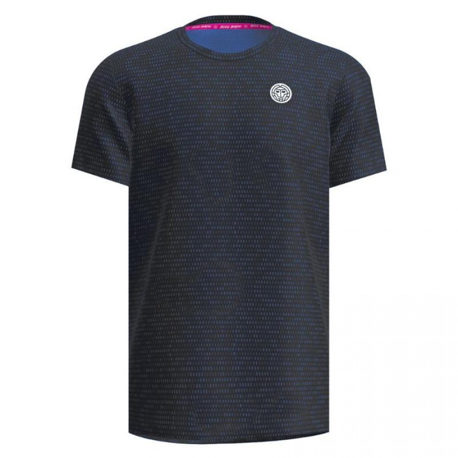 Bidi Badu Spike Crew Deux Couleurs Gris Fonce Bleu T-shirt