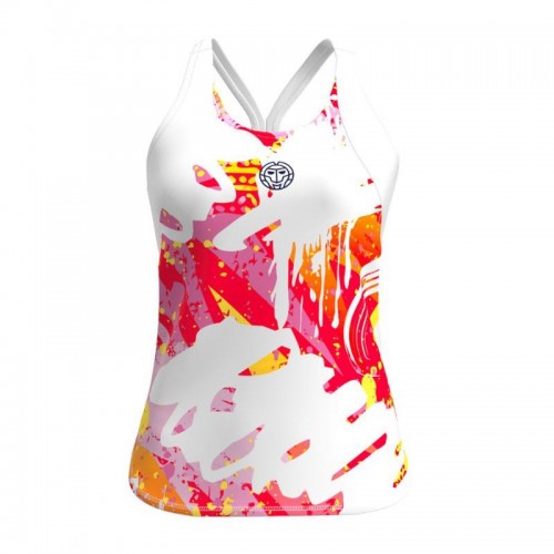 Camiseta Bidi Badu Tirantes Wild Arts Blanco Mix Mujer Camiseta Bidi Badu Tirantes Wild Arts Blanco Mix Mujer
