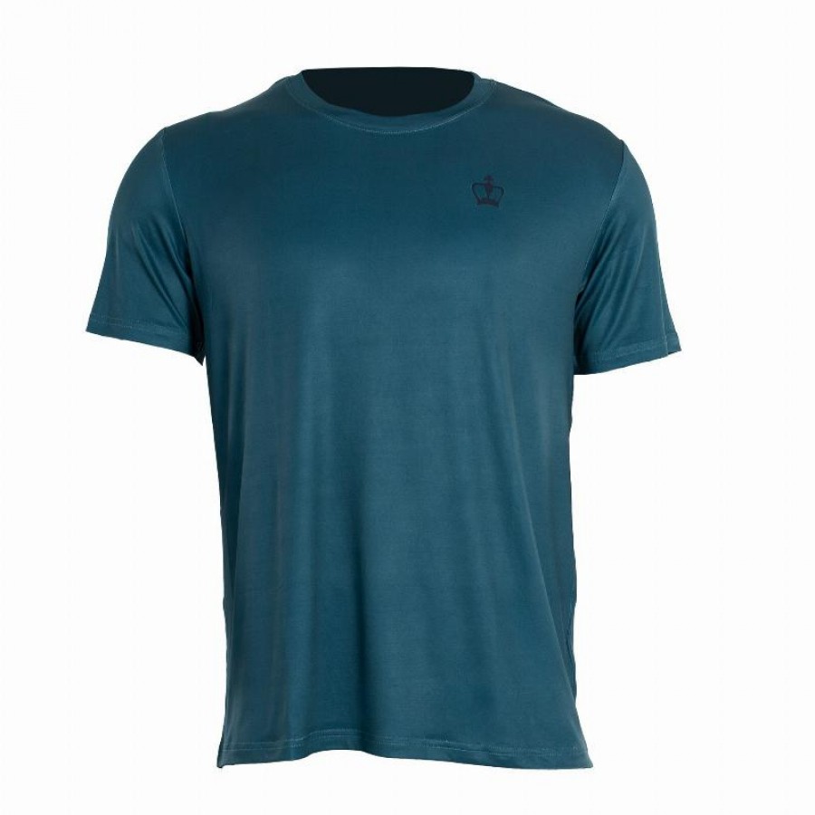 T-Shirt Couronne Noir Cancun Bleu Clair