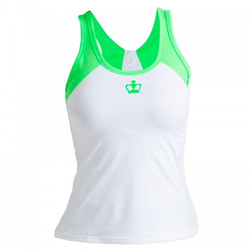 Camiseta Black Crown Marta Marrero Blanco Verde Camiseta Black Crown Marta Marrero Blanco Verde