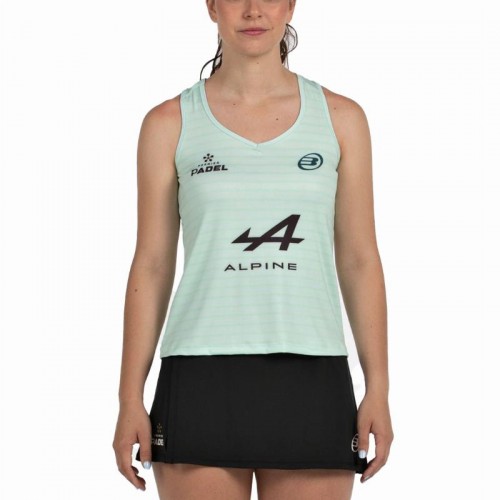 Bullpadel Claudia Fernandez Premier Padel Adies Water Green T-Shirt Bullpadel Claudia Fernandez Premier Padel Adies Water Green T-Shirt