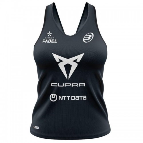 Bullpadel Delfi Brea Premier Padel Brete Black T-Shirt Bullpadel Delfi Brea Premier Padel Brete Black T-Shirt