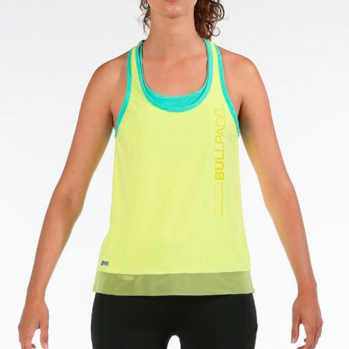 Camiseta Bullpadel Eusebe Amarillo Limon Fluor Camiseta Bullpadel Eusebe Amarillo Limon Fluor