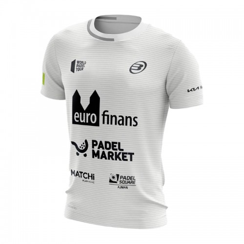 Bullpadel Paquito Navarro Linde Camiseta Branca 2022 Bullpadel Paquito Navarro Linde Camiseta Branca 2022