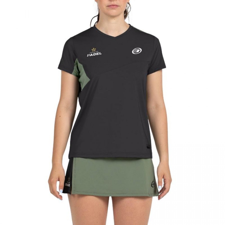 T-shirt noir Bullpadel Premier Padel Pampan