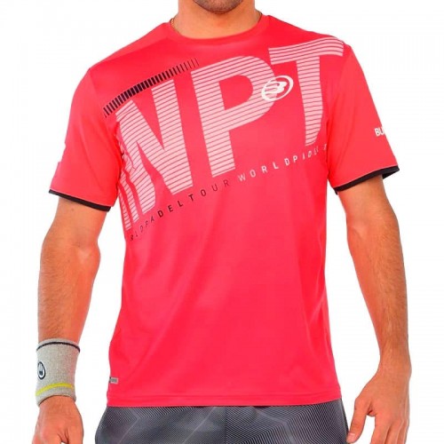 Camiseta Bullpadel Riter Crimson Fluor Camiseta Bullpadel Riter Crimson Fluor