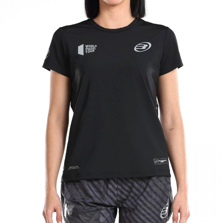 Camiseta Bullpadel WPT Llama Negro