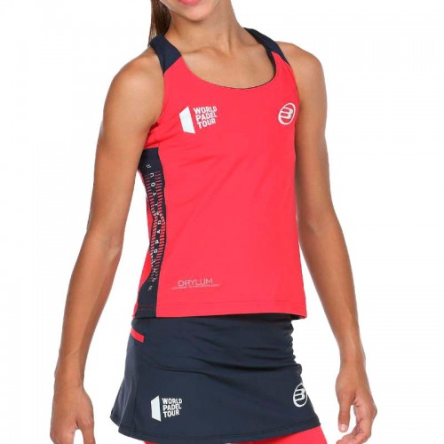 Camisa bullpadel WPT Ravolta Carmesi Fluor Junior Camisa bullpadel WPT Ravolta Carmesi Fluor Junior