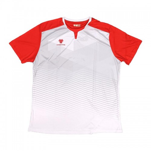 Camiseta escolar Cartri Branco Cinza Vermelho Camiseta escolar Cartri Branco Cinza Vermelho