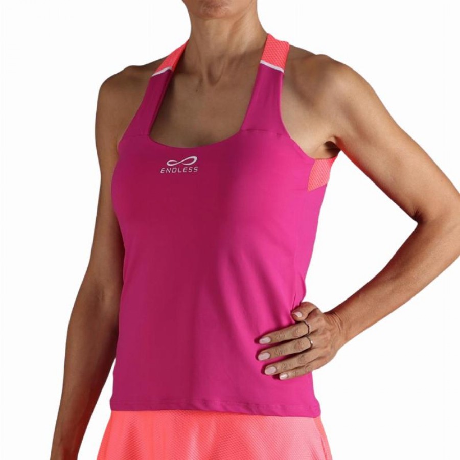 T-Shirt Endless Cross Fuchsia Foncé