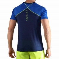T-shirt Endless Crossback Bleu