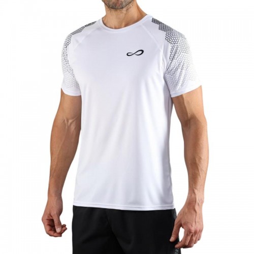 T-shirt blanc hexagone fougueux sans fin T-shirt blanc hexagone fougueux sans fin
