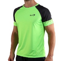 T-shirt vert à manches fougueuses sans fin