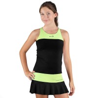 T-shirt junior sans fin dentelle noir vert