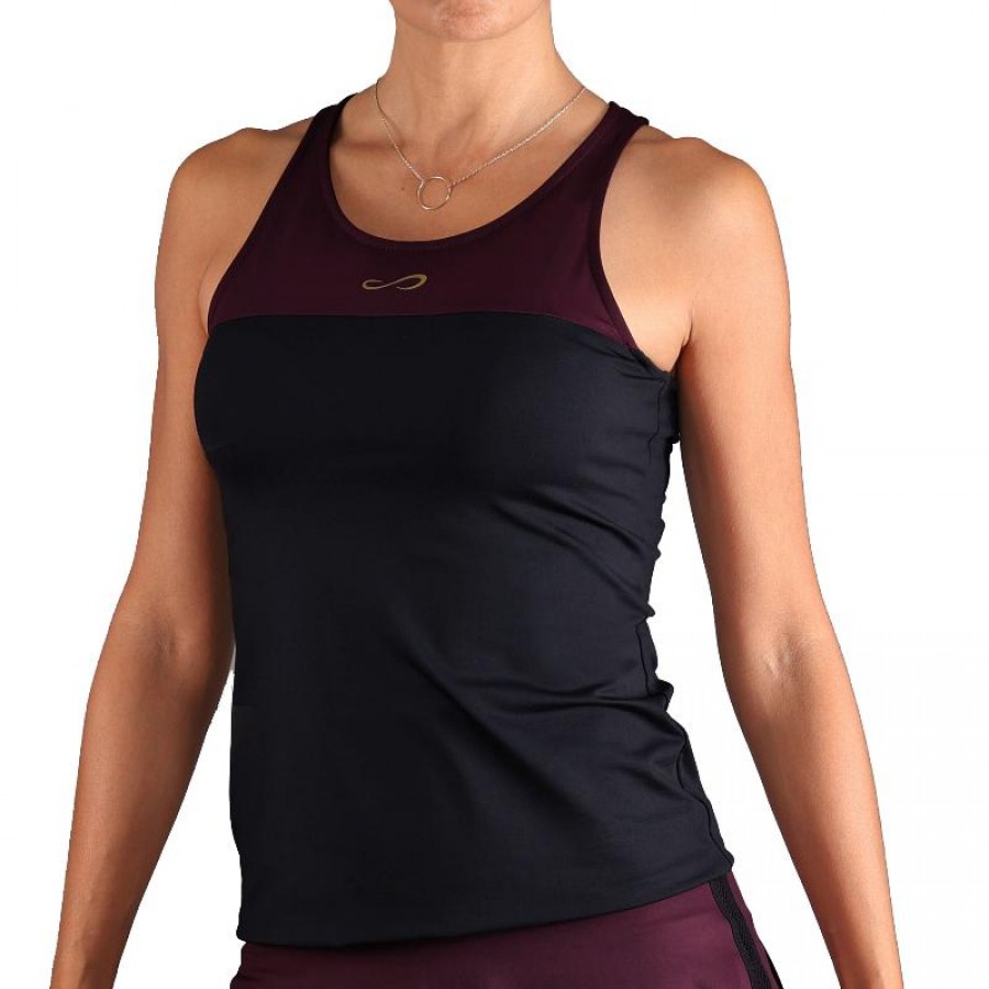 T-Shirt Endless Lux Ribbon Noir Violet