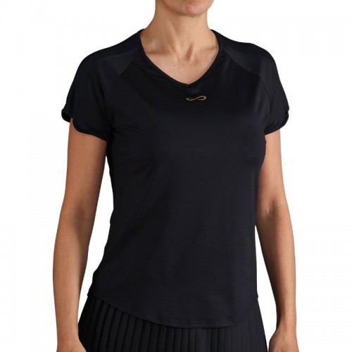 T-shirt noir en maille infinie T-shirt noir en maille infinie