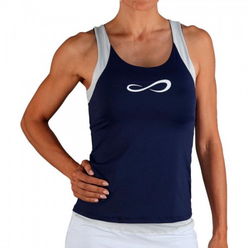 T-shirt Endless Race Bleu Marine Argent T-shirt Endless Race Bleu Marine Argent