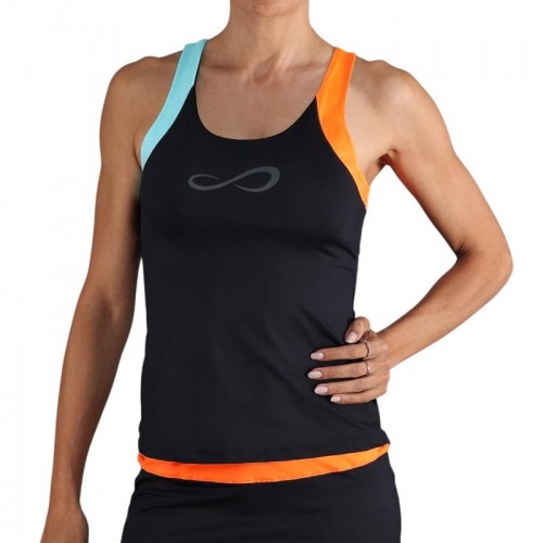 Endless Race T-shirt noir orange Endless Race T-shirt noir orange
