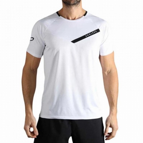 T-shirt Endless Tracer Blanc Noir T-shirt Endless Tracer Blanc Noir