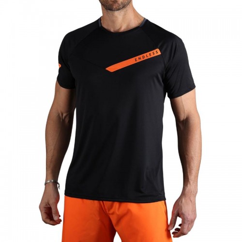 Endless Tracer T-shirt noir orange Endless Tracer T-shirt noir orange