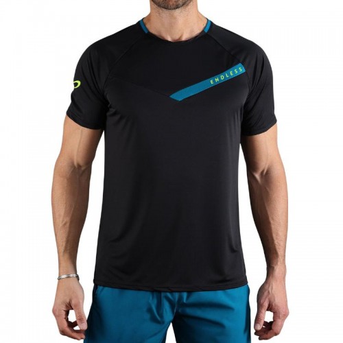 T-shirt Endless Tracer Noir Petrole T-shirt Endless Tracer Noir Petrole
