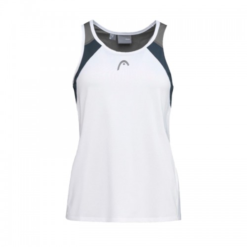 Camiseta Head Club 22 Top Blanco Marino Mujer Camiseta Head Club 22 Top Blanco Marino Mujer