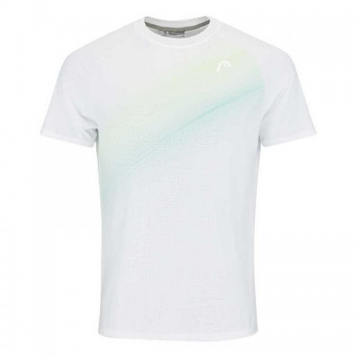 Camiseta Head Performance Branco Verde Estampa Camiseta Head Performance Branco Verde Estampa