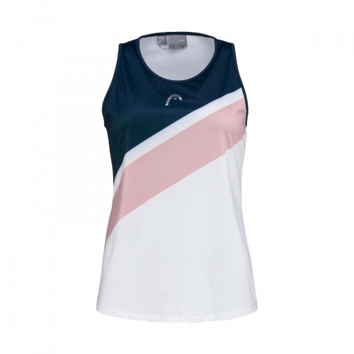 Camiseta Head Performance Estampado Blanco Rosa Camiseta Head Performance Estampado Blanco Rosa
