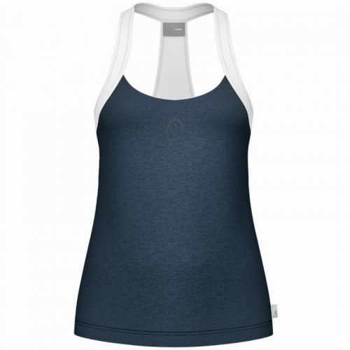 Camiseta Head Play Tech Azul Marino Blanco Mujer Camiseta Head Play Tech Azul Marino Blanco Mujer