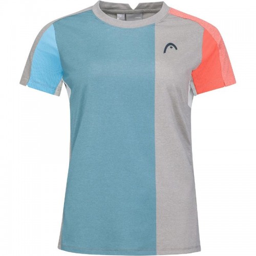Camiseta Head Tech Gris Azul Mujer Camiseta Head Tech Gris Azul Mujer