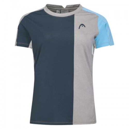 Head Tech T-shirt Navy Grey Women Head Tech T-shirt Navy Grey Women