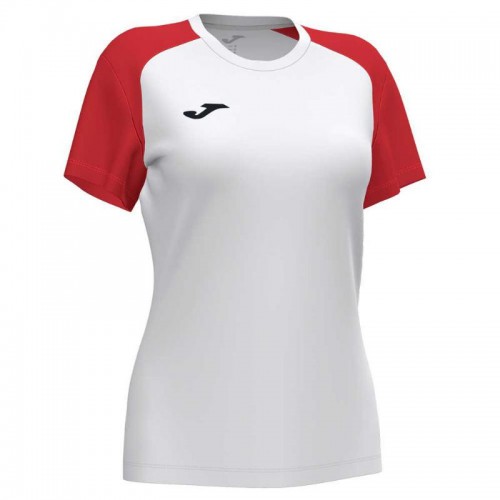 Camiseta Joma Academy IV Blanco Rojo Mujer Camiseta Joma Academy IV Blanco Rojo Mujer