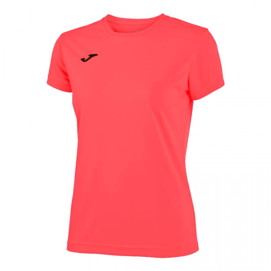 Joma Combi Coral Fluor Femme T-Shirt PADELPOINT Joma Combi Coral Fluor Femme T-Shirt