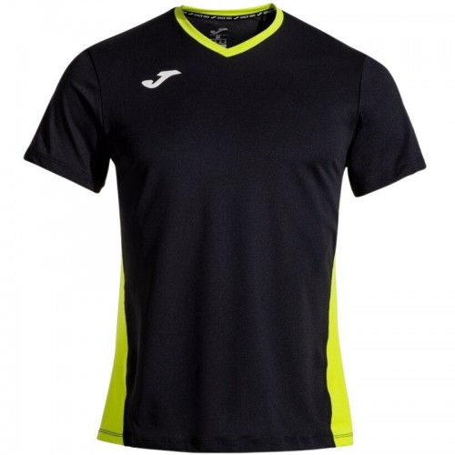 Camiseta Joma Court Preto Verde Camiseta Joma Court Preto Verde