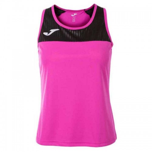 Camiseta Joma Montreal Rosa Fluor Negro Mujer Camiseta Joma Montreal Rosa Fluor Negro Mujer