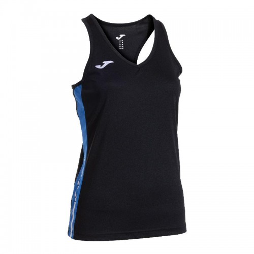 Camiseta Joma Olimpiada Negro Azul Royal Mujer Camiseta Joma Olimpiada Negro Azul Royal Mujer
