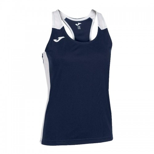 Camiseta Joma Record II Azul Marino Blanco Mujer Camiseta Joma Record II Azul Marino Blanco Mujer