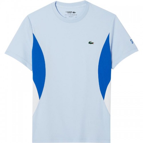 T-Shirt Lacoste Novak Djokovic Azul Claro T-Shirt Lacoste Novak Djokovic Azul Claro