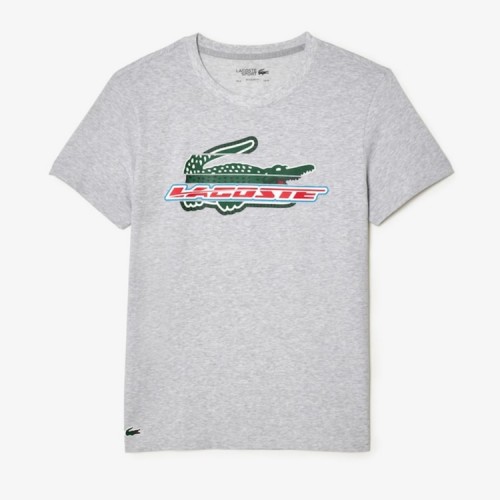 T-Shirt Lacoste Sport Algodon Ecologico Cinza T-Shirt Lacoste Sport Algodon Ecologico Cinza